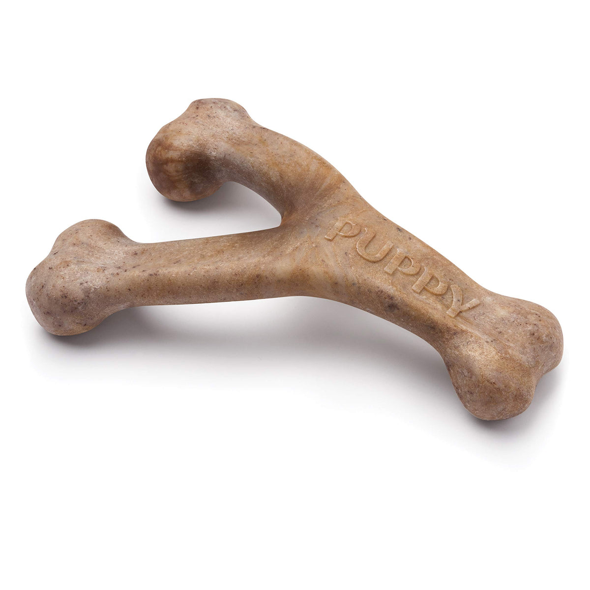 Benebone Puppy 2-Pack Dental Chew/Wishbone Dog Chew Toys, Real Bacon