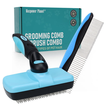 Maxpower Planet Dog Grooming Rake, Deshedding Undercoat Brush, Dogs & Cats