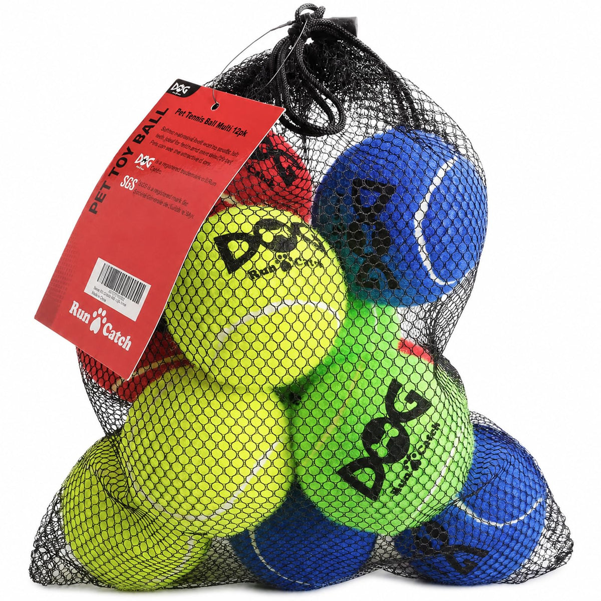 INSUM Tennis Balls for Dogs, 12 Pack Colorful Dog Toys Balls