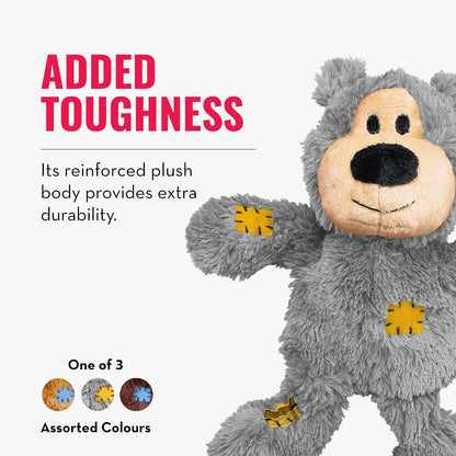 KONG Wild Knots Bear, Knotted Rope Plush Toy, for Small/Medium Dogs