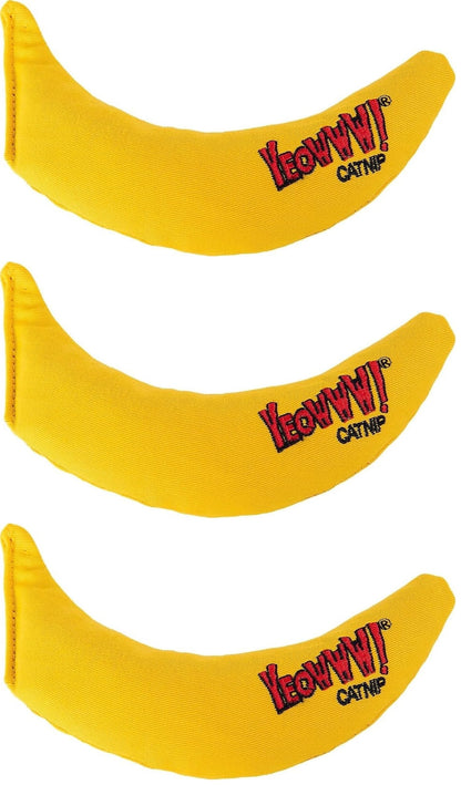 Yeowww! Catnip Chi-CAT-a Banana Toy for Cats - 7 Inches - Durable Cotton Twill - Made in the USA - Stuffed with Organically Grown Catnip