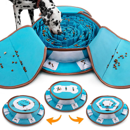AWOOF Pet Snuffle Mat for Dogs, Interactive Feed Game for Boredom, Encourages Natural Foraging Skills for Cats Dogs Bowl Travel Use, Dog Treat Dispenser Indoor Outdoor Stress Relief