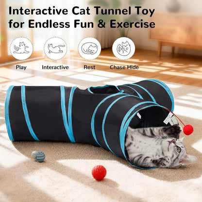 Tempcore Pet Tunnel Tube Cat Toys, Cat Tunnels for Indoor Cats