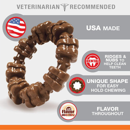 Nylabone Textured Ring Power Chew Toy for X-Large Dogs 50+ lbs