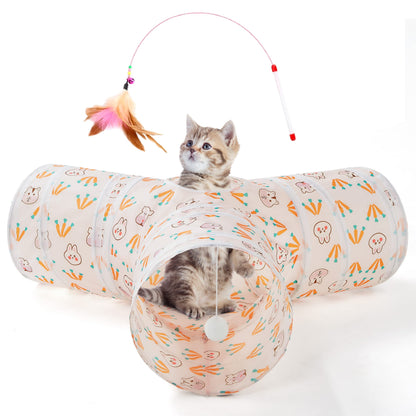 Tempcore Pet Tunnel Tube Cat Toys, Cat Tunnels for Indoor Cats