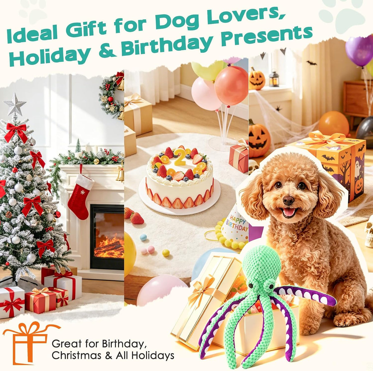 Fuufome Dog Toys for Small Dogs and Puppies