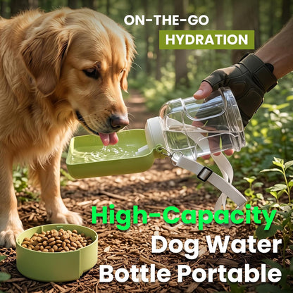 37 oz Portable Dog Water Bottle,Collapsible Leak Proof Travel Dog Bowls