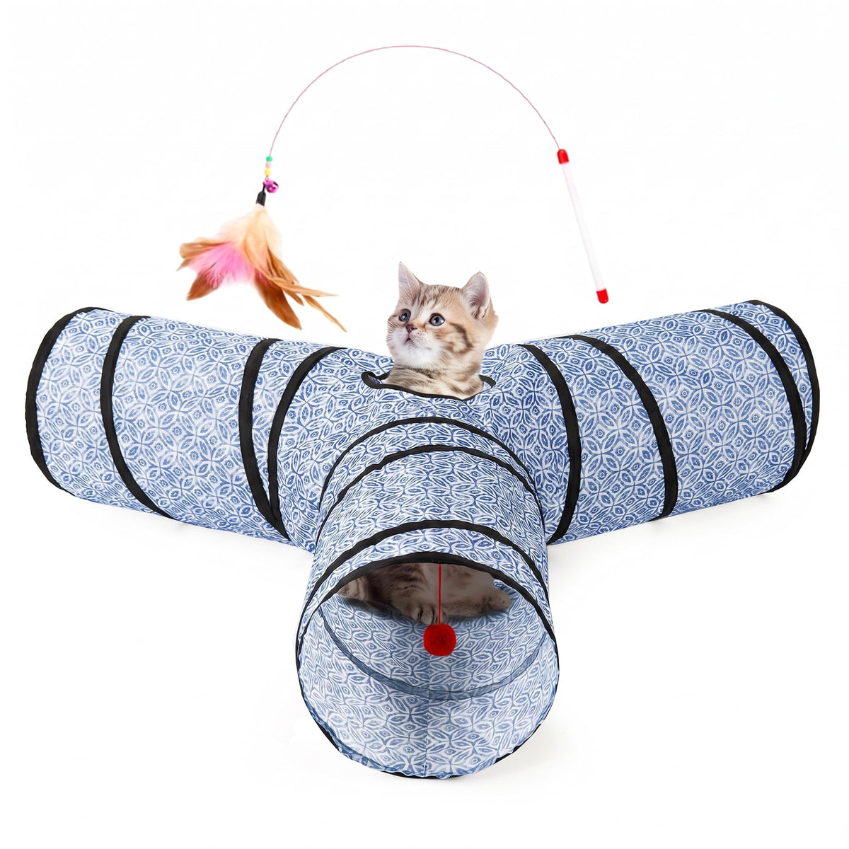 Tempcore Pet Tunnel Tube Cat Toys, Cat Tunnels for Indoor Cats