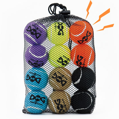 INSUM Tennis Balls for Dogs, 12 Pack Colorful Dog Toys Balls