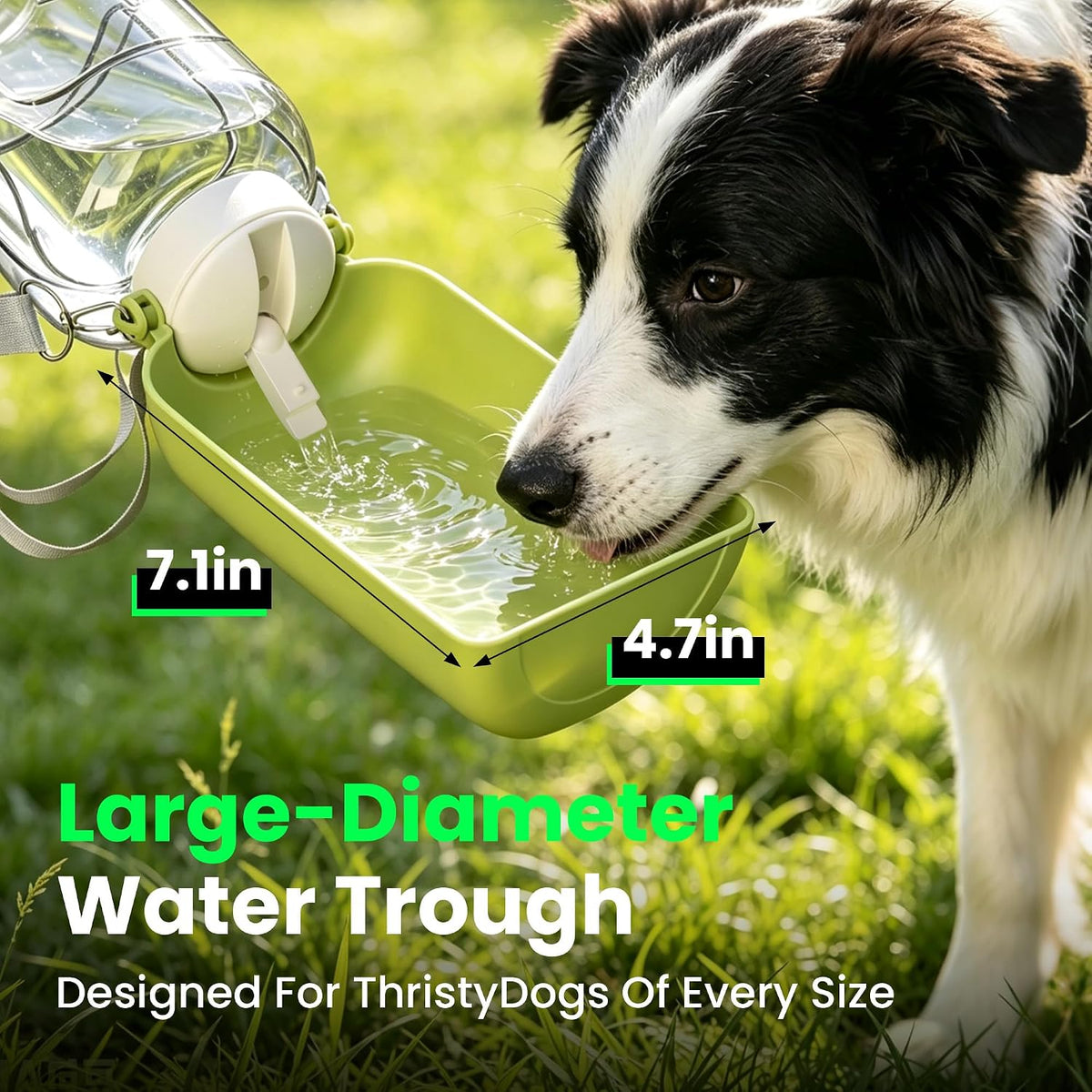 37 oz Portable Dog Water Bottle,Collapsible Leak Proof Travel Dog Bowls