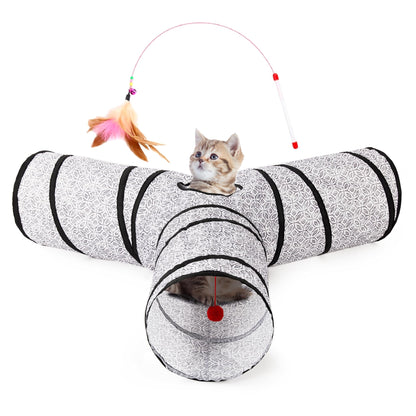 Tempcore Pet Tunnel Tube Cat Toys, Cat Tunnels for Indoor Cats