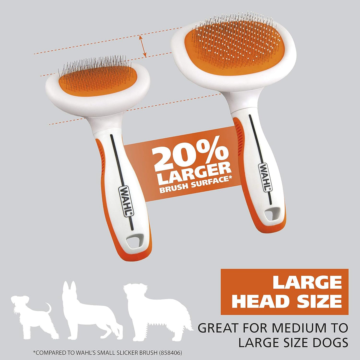 Wahl Premium Patented Dual Level Sensitive Skin Pet Slicker Brush