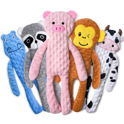 SHARLOVY Dog Squeaky Toy No Stuffing 6 Pack, Dog Toys Crinkle for Puppy
