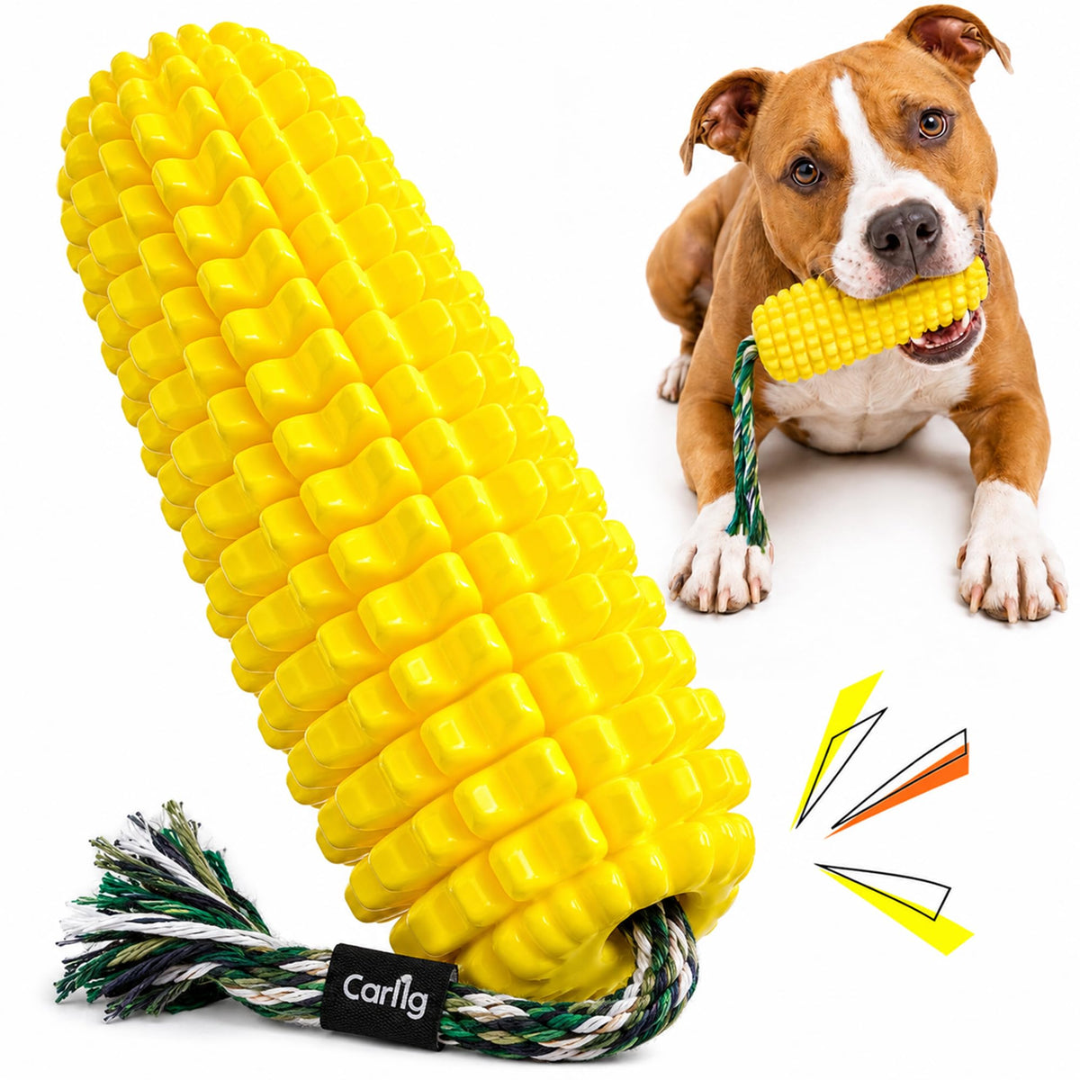 Carllg Dog Chew Toys for Aggressive Chewers, Indestructible Tough Dog Toys