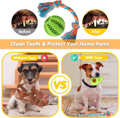Zeaxuie 25 Pack Luxury Dog Chew Toys, Puppy Toys for Teething Small Dogs