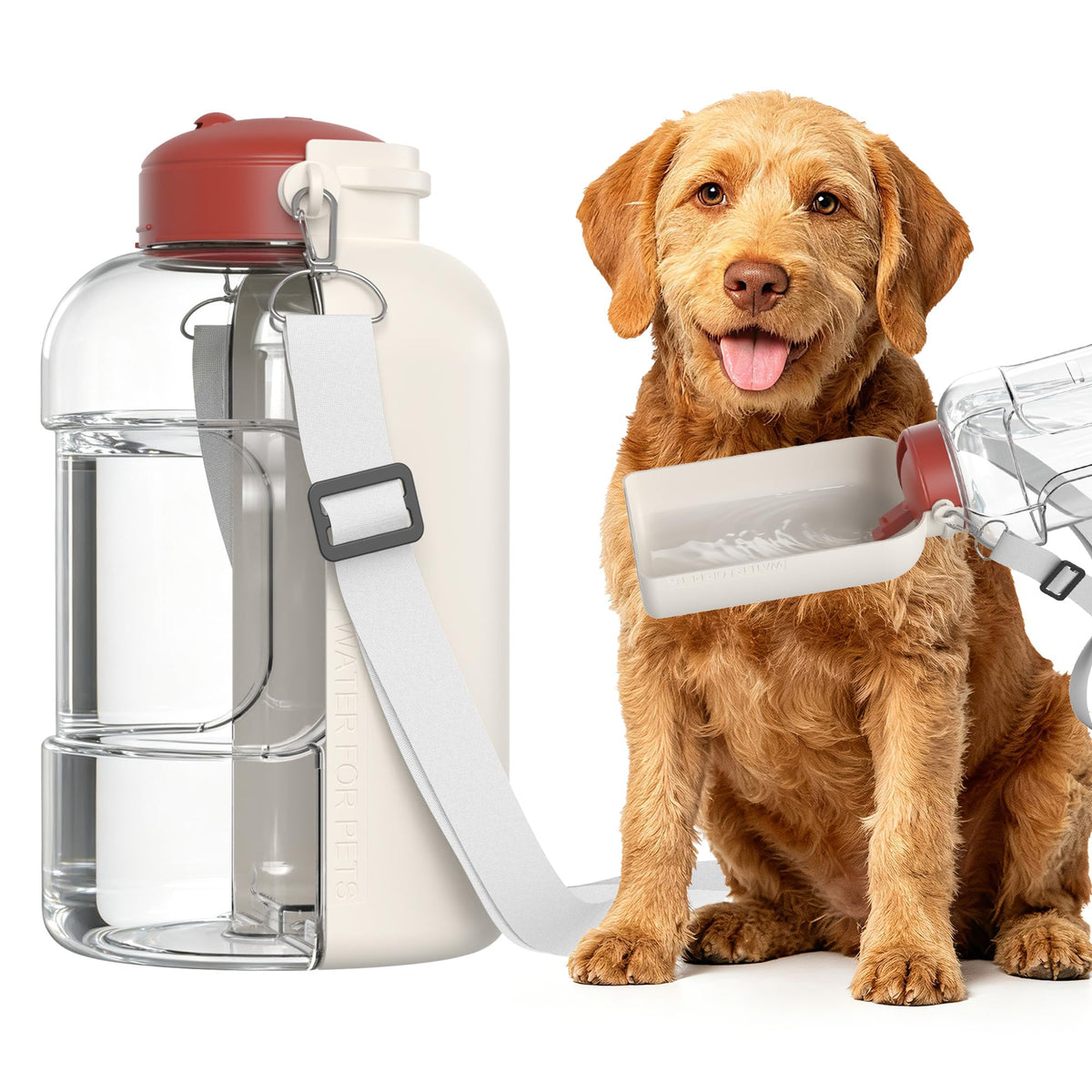 37 oz Portable Dog Water Bottle,Collapsible Leak Proof Travel Dog Bowls