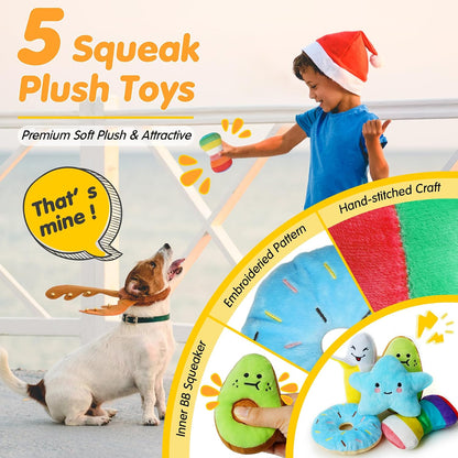 Zeaxuie 25 Pack Luxury Dog Chew Toys, Puppy Toys for Teething Small Dogs