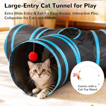 Tempcore Pet Tunnel Tube Cat Toys, Cat Tunnels for Indoor Cats
