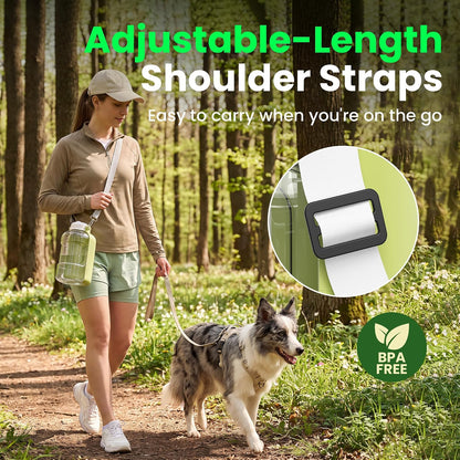 37 oz Portable Dog Water Bottle,Collapsible Leak Proof Travel Dog Bowls