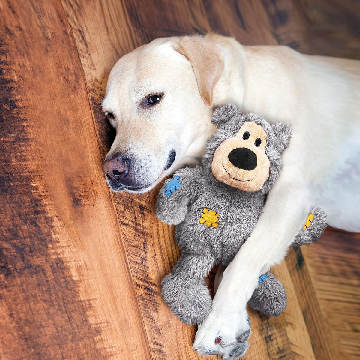 KONG Wild Knots Bear, Knotted Rope Plush Toy, for Small/Medium Dogs