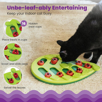 Catstages Nina Ottosson Buggin’ Out Puzzle & Play Cat Toy Treat Puzzle, 14"