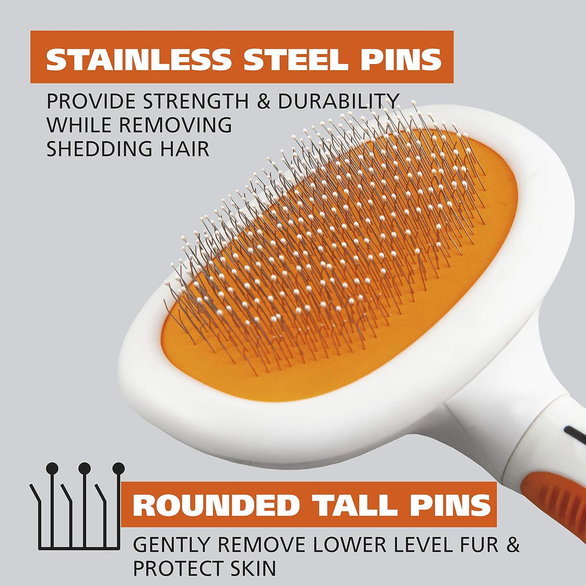 Wahl Premium Patented Dual Level Sensitive Skin Pet Slicker Brush